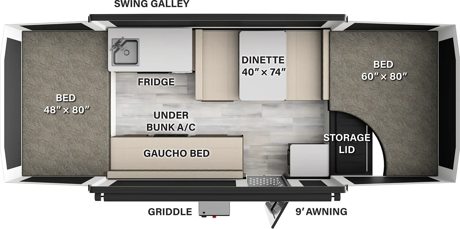 Flagstaff Tent 194MT Floorplan